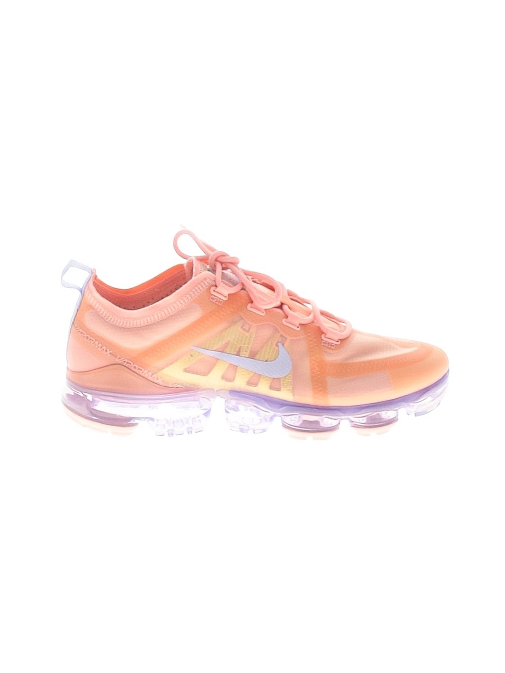 Nike women’s air vapormax 2019 bleached coral sneaker translucent peach coral